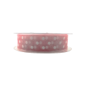 Pink ribbon with dots