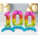 Color foil balloon standing no. 0