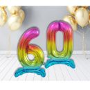 Color foil balloon standing no. 6