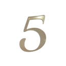 Engraving - mirror gold number 0-9