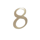 Engraving - mirror gold number 0-9