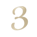 Engraving - mirror gold number 0-9