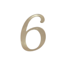 Engraving - mirror gold number 0-9