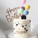 Punch colored balls 2.5 cm 8 pcs