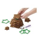 Gingerbread tree cutter plastic set of 10