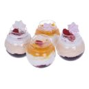 Round dessert cup with lid 11 pcs