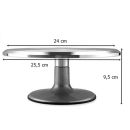 Stojan otočný hliník 24 cm