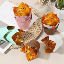 Košíčky tulipánové zeleno - zlaté 50ks