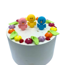 Colorful sugar flowers and birds 27 pcs