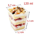 Pohár na dezerty hranatý 120ml 50 ks