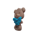 Rattle teddy bear light brown