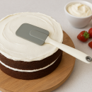 Silicone spatula white-gray 26 cm