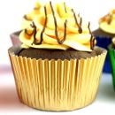 Paper cups gold 2.5 cm 60 pcs