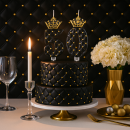 Cake candle black no.50