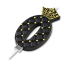 Cake candle black no.0