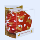 Paper cups with reindeer 30 pcs