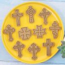 Cross cutter with plunger - 8 pcs