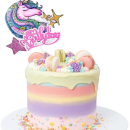 Zápich Happy Birthday jednorožec růžový