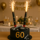 Cake fountain black No. 60 2 pcs