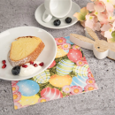 Paper napkins – colorful Easter eggs and daisies