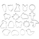 Easter cookie cutter set 18 pcs