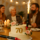 Fontána dortová černá č.k. 70 2 ks