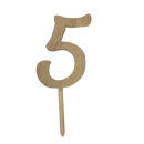 Zápich číslo 0 - 9 zlaté dřevo