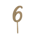 Zápich číslo 0 - 9 zlaté dřevo