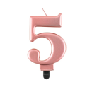 Sviečka ružovo-zlatá č. 0 - 8