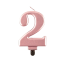 Sviečka ružovo-zlatá č. 0 - 8