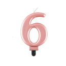 Sviečka ružovo-zlatá č. 0 - 8