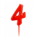 Sviečka červená č. 0 - 7