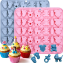 Szilikon babaforma - láb, babakocsi, cumi, mackó, body