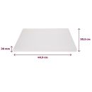 Extra vastag fehér szőnyeg 30x40 cm