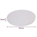 Extra dicke weiße Matte 32,5 cm