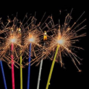 Farbige Wunderkerzen, 17 cm, 10 Stück