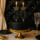 Cake candle black no.40