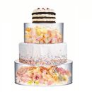 Acrylic cake stand 25 x 10 and 15 x 10 cm