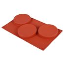 Forma silikon kruhy hladké pr. 10 cm 3 ks