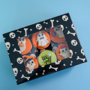 Krabičky na 6 cupcakes „Halloween – Kostra“, balenie 2 ks