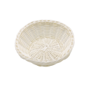 Round white pastry basket