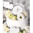 Silver cross decoration 25 pcs