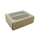 Box for macaroons for 10 pcs brown