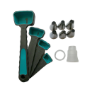 Tip set, bag, spatula, measuring cup, mushroom