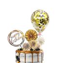 Punch - balloon with silver confetti