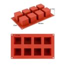 Mold silicone cubes 8 pcs