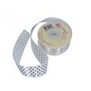 Satin ribbon mix of colors with dots 2.5 cm