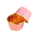 Pink-gold paper cups 20 pcs