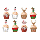 Indentations and edges of Christmas muffins 8 pcs