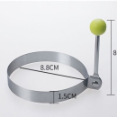 Form for frying metal circle